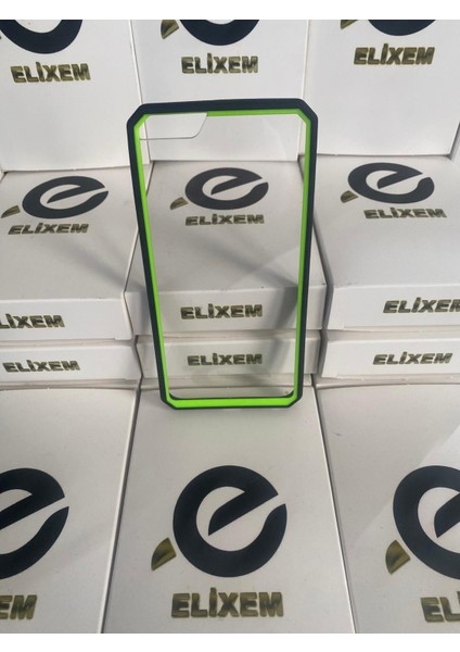 Iphone 6s Plus Iphone 6 Plus Uyumlu Kenarlar Yeşil Renkli Sert Şeffaf Kılıf