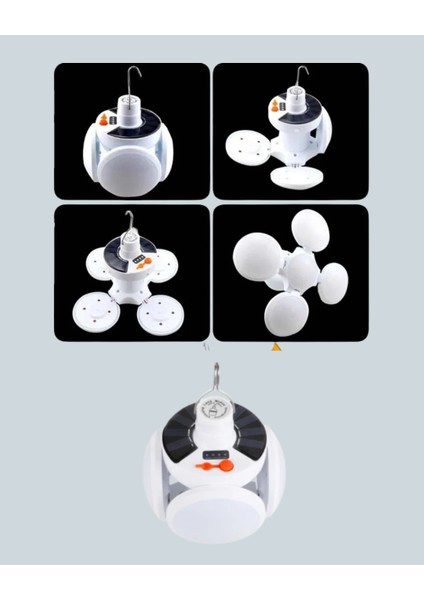 Uzaktan Kumandalı 360 Derece Katlanabilir Solar LED Aydınlatma Çadır Lambası - SB001M-47UJY6 indirimleri