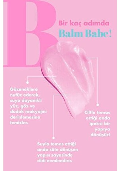 Makyaj Temizleyici Balm 150 ml Tüm Cilt Tipleri İçin Arındırıcı Etki Sağlar fırsatları