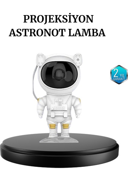 Astronot Projeksiyon Lambası Bluetooth Müzikli ve Uzaktan Kumandalı - SB001M-47WQR8
