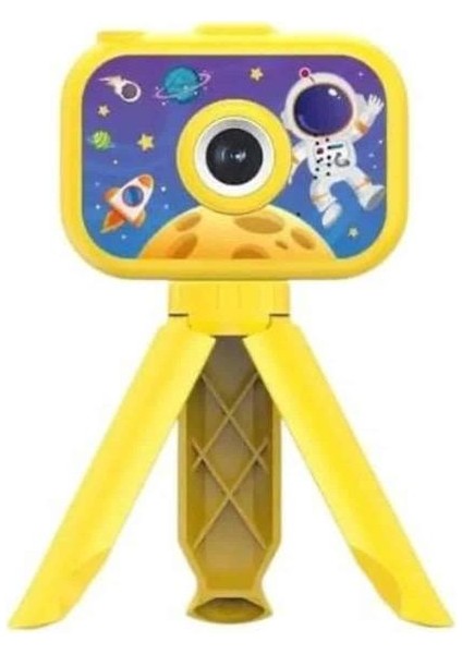 Çocuklara Özel Ayaklı Mini Fotoğraf Makinesi Dijital LCD Ekran - SB001M-47W0D8