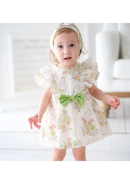 Kelly Çiçek Desenli Kız Bebek Romper