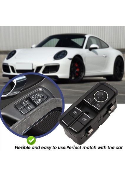 Araba Sürücü Tarafı Elektrikli Güç Ana Pencere Kontrol Anahtarı 9911315102DML Porsche Için 911 991 2012-2018 Lhd (Yurt Dışından) modelleri
