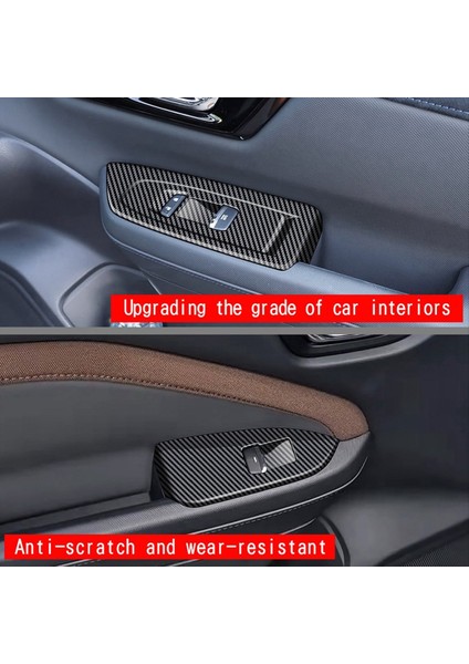 Araba Penceresi Anahtarı Asansör Paneli Tirm Kapı Zırhları Subaru Forester Için Panel Çıkartma 2025 Lhd Karbon Fiber Desen (Yurt Dışından) fırsatları