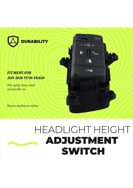 Tucson Tl Için Elektrik Kuyruk Kapısı Anahtar Kapalı Araba Far Ayarlaması Lnstrument Luminance 2019-2020 93710-F8AG0 (Yurt Dışından) indirimleri