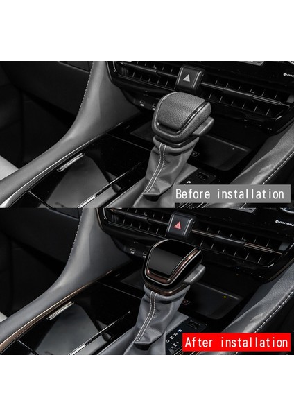 Toyota Alphard/vellfıre 40 Serise 2023+ Parlak Siyah Için Araba Dişli Vites Tut Kolu Kapak Dişli Vites Değiştirme Düğmesi Trim (Yurt Dışından) indirimleri