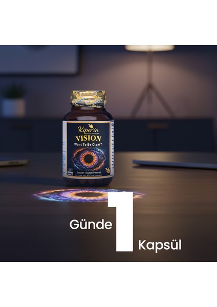 Vision | Göz & Net Görüş | Çinko, Selenyum, Astaksantin, Lutein, Safran.. | 30 Günlük indirimleri