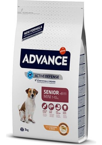 Mini Senior Tavuklu ve Pirinçli Yaşlı Köpek Maması 3kg