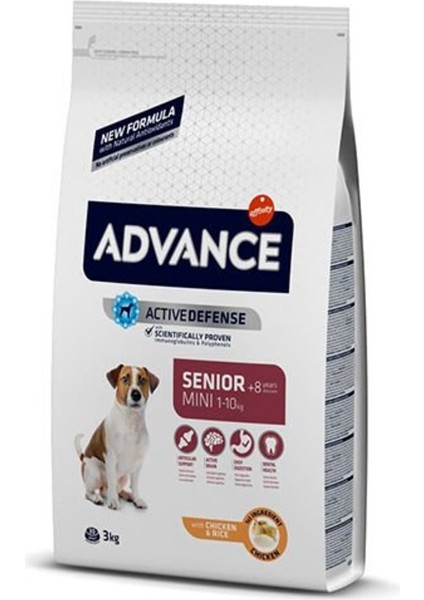 Mini Senior Tavuklu ve Pirinçli Yaşlı Köpek Maması 3kg