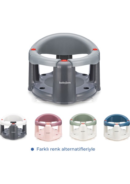 Babyjem Önden Açılır Banyo & Mama Oturağı Gri