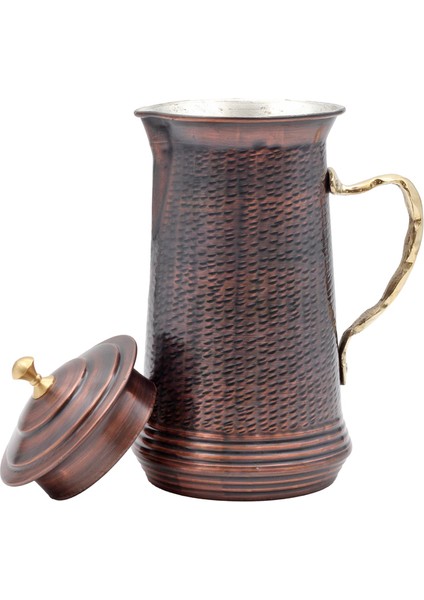 Bakır Eskitme Kapaklı Sürahi fiyatları