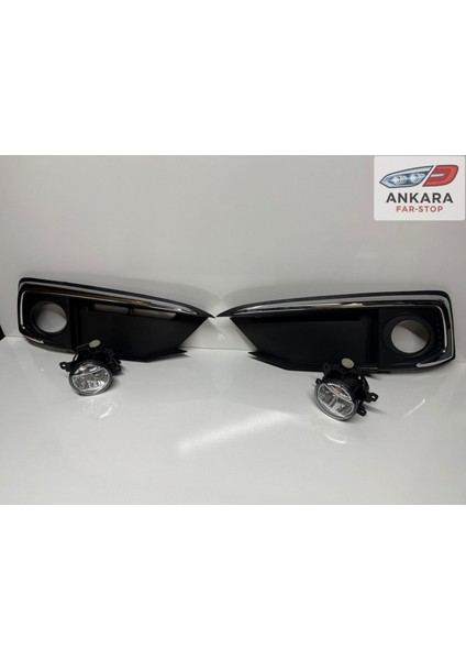 Honda Civic Fc5 2019-2021 Makyajlı Kasa Sis Lamba ve Kapak Takımı (Krom Tip-Ön Sağ-Sol Ledli 2 Sis-2 Kapak) modelleri