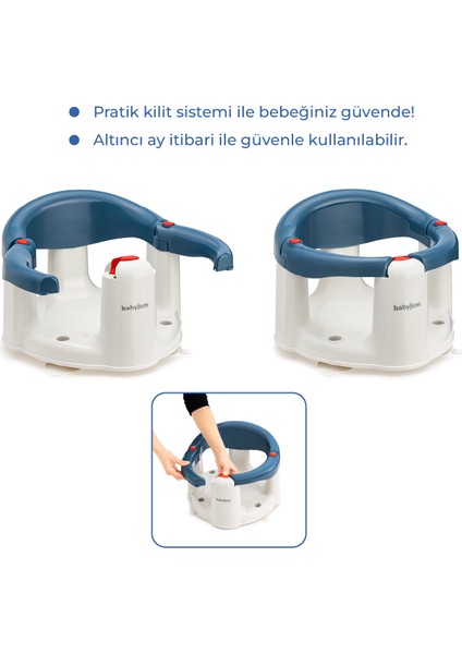 Önden Açılır Banyo & Mama Oturağı Indigo Mavi fiyatları