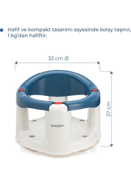 Önden Açılır Banyo & Mama Oturağı Indigo Mavi modelleri
