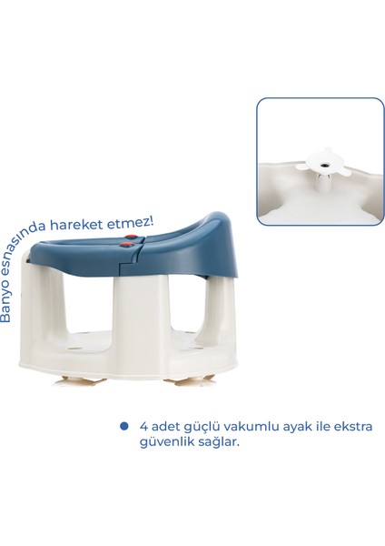 Önden Açılır Banyo & Mama Oturağı Indigo Mavi indirimleri