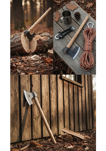 Sknıv Dövme Demir Çelik Kamp Baltası Nacak-Gürgen Ağaç Saplı, modelleri