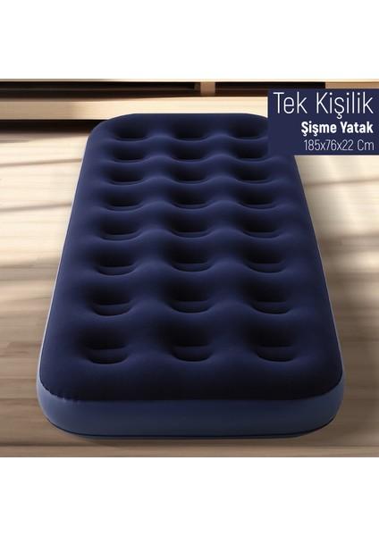 Tek Kişilik Şişme Yatak 185X76X22 cm
