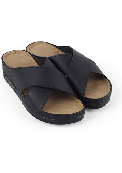 Kadın Ortopedik Taban Rahat Çapraz Bant Ev Terliği Terlik