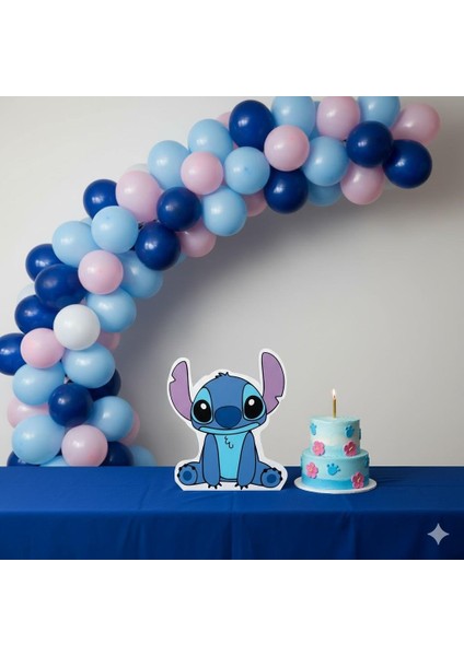 Ayaklı Pano Stitch Temalı 34 cm Lilo Stitch Doğum Günü Masa Dekoru- Çocuk Odası Süsü fiyatları