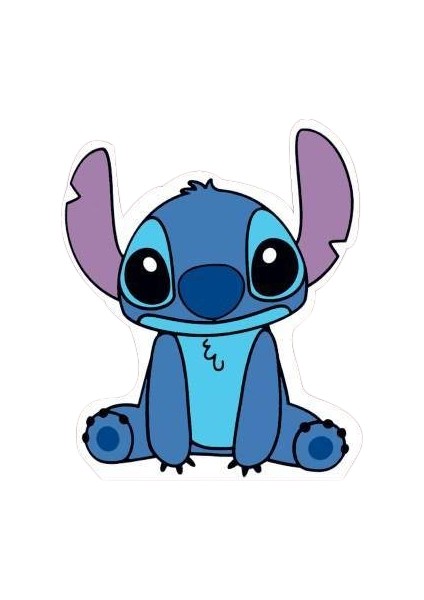 Ayaklı Pano Stitch Temalı 34 cm Lilo Stitch Doğum Günü Masa Dekoru- Çocuk Odası Süsü