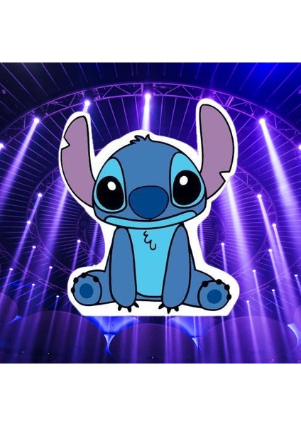 Ayaklı Pano Stitch Temalı 34 cm Lilo Stitch Doğum Günü Masa Dekoru- Çocuk Odası Süsü