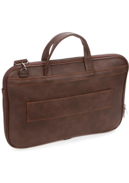 Erkek Kahverengi Suni Deri Deri Evrak ve Laptop Çantası NEWPOLO379 fırsatları