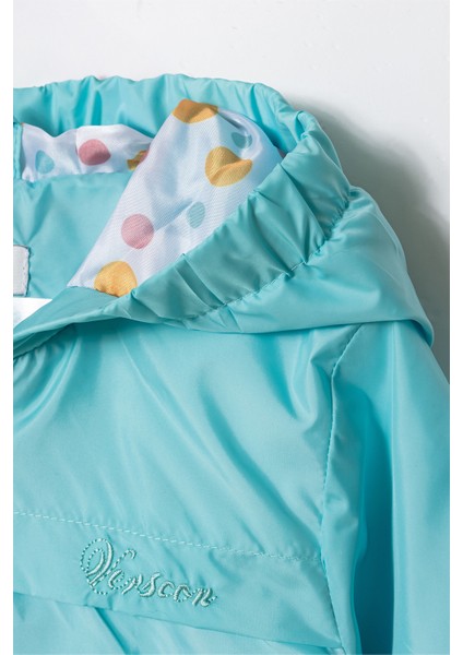 Kız Kapüşonlu Nakışlı Yağmurluk & Rüzgarlık 3 - 8 Yaş fiyatları