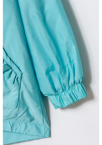 Kız Kapüşonlu Nakışlı Yağmurluk & Rüzgarlık 3 - 8 Yaş modelleri