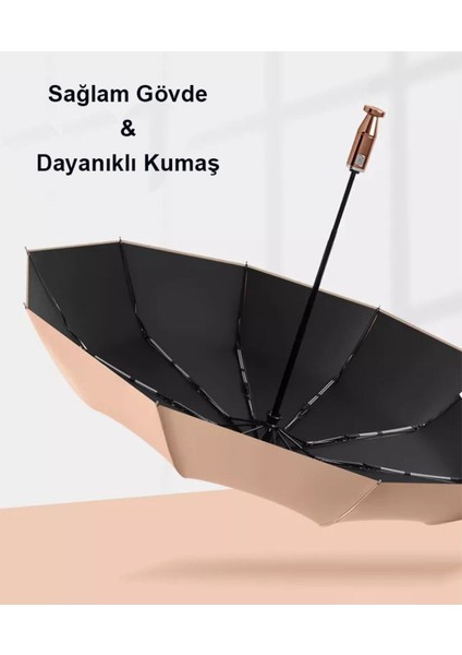 Şık ve Dayanıklı Gümüş Renkli Şemsiye, Tarzınıza Zarif Dokunuş Sağlar indirimleri