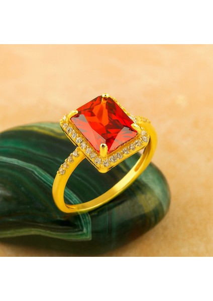 14 Ayar Altın Yakut Yüzük, Değerli Taşlı Altın Yüzük indirimleri