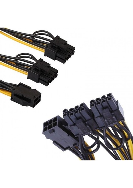 6 Pin Pcıe To 2x6 + 2 Pin (6 Pin / 8 Pin) Gpu Power Güç Kablosu indirimleri