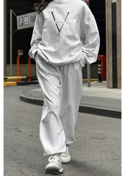 Süper Yüksek Bel Paçası Lastikli 2 Iplik Ekstra Bol Kalıp Baggy Oversize Büyük Beden Eşofman Altı fiyatları