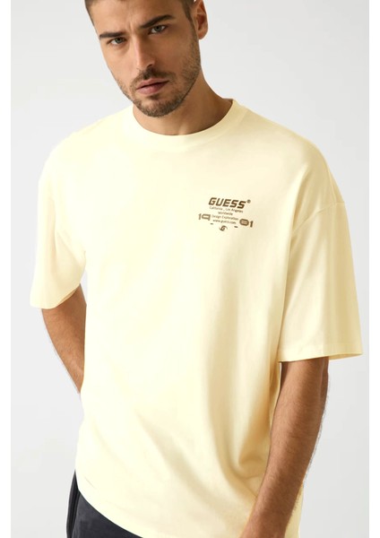 Eldrin Erkek Bej Aktif Modal Karışımlı Oversize Fit T-Shirt Z5BI01JR06K-G9D0 fırsatları