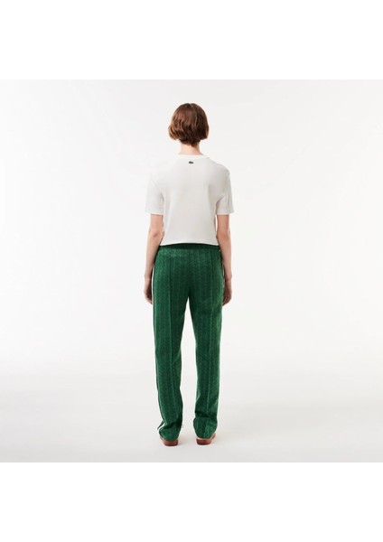Kadın Straight Fit Monogram Yeşil Eşofman Altı modelleri