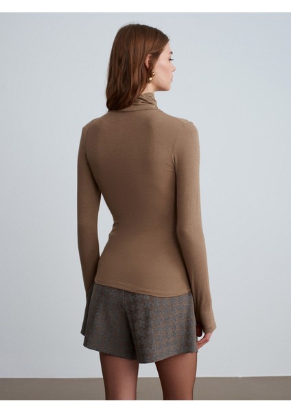 32253 Yün Karışımlı Balıkçı Yaka Top-Vizon modelleri