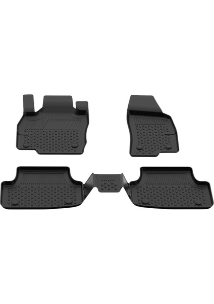 Volkswagen Polo 2017+ Uyumlu SAHLER Araca Özel 4.5D Havuzlu Oto Paspas - Polo