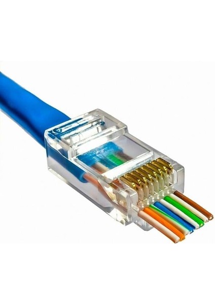 EZRJ45 Cat5-Cat6 Açık Uçlu Soket 8p-8c (100 Adet)