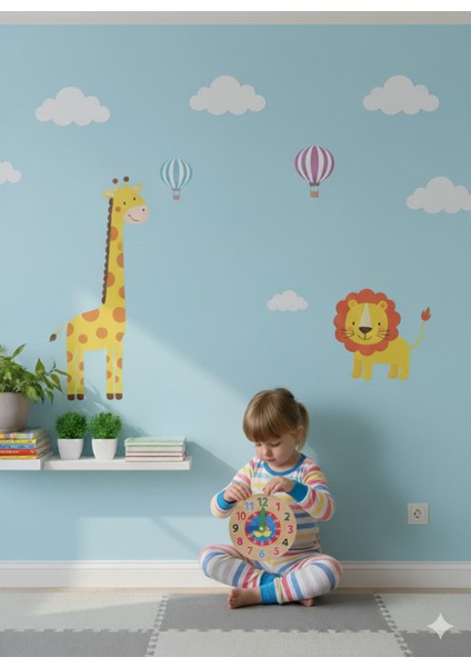 Kahverengi Ahşap Oyuncak Saat, Doğal ve Şık Çocuk Oyuncağı modelleri