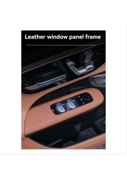 Aksesuarlar Kapı Penceresi Cam Kaldırma Düğmesi Kapak Trim Çerçeve Deri Sticker Mercedes Benz Glc Sınıf Kahverengi 23-24 Lhd (Yurt Dışından) fiyatları