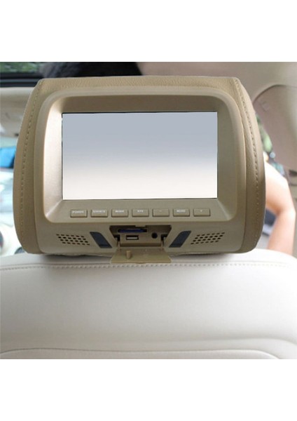Universal 7inches Araba Başlık Monitörü Ekranı Arka Koltuk Eğlencesi Av USB Sd Mp4 Mp4 Mp5 Fm Bej Için Multi-Media Player (Yurt Dışından)