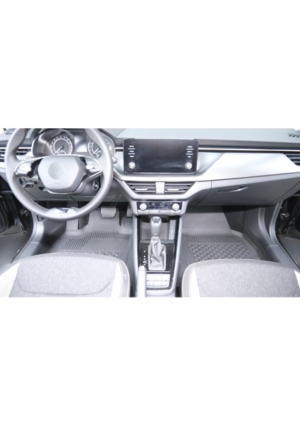 Skoda Kamiq 2020+ Uyumlu SAHLER Araca Özel 4.5D Havuzlu Oto Paspas - Kamiq