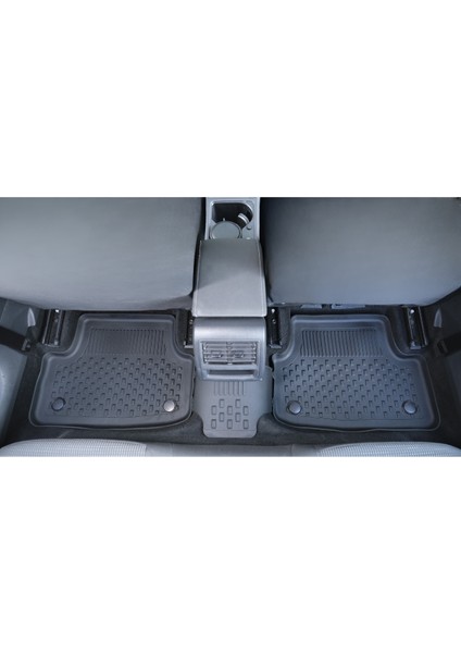 Seat Leon 3 2013-2020 Uyumlu SAHLER Araca Özel Bej 4.5D Havuzlu Oto Paspas - Leon