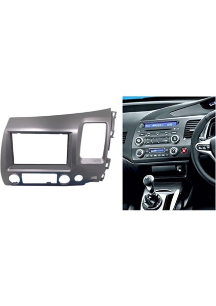 Honda Civic Için 2006-2011 Stereo Radyo Çift 2 Din Dash Kit Fasya Dash Panel Trim-Rhd (Yurt Dışından) fiyatları