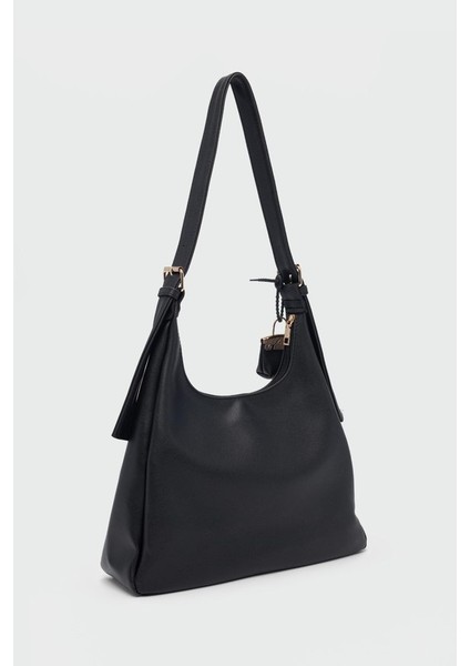 Kadın Siyah Omuz ve Kol Çantası Büyük Hobo Model Günlük Şık Çanta NEWPOLO380 fiyatları