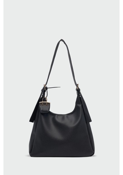 Kadın Siyah Omuz ve Kol Çantası Büyük Hobo Model Günlük Şık Çanta NEWPOLO380 fırsatları