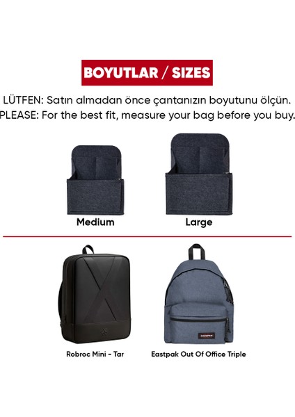 Crosso Sırt Çantası Düzenleyici Organizer Trendorganızer