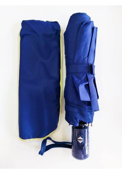 Mavi Tam Otomatik Rüzgar Dayanıklı Şemsiye, Şık ve Kullanışlı Ürün