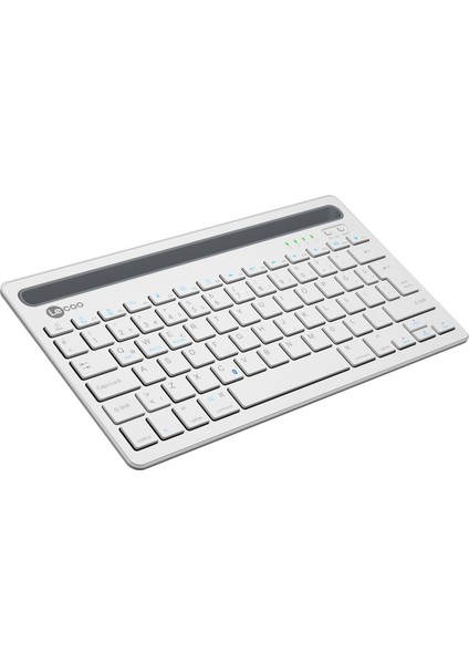 BK100 Kablosuz Bluetooth Çoklu Cihaz ile Uyumlu Şarj Edilebilir Türkçe Q Klavye Beyaz modelleri