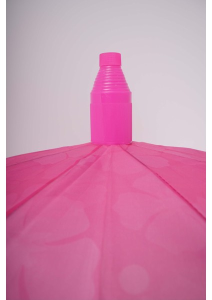Pembe Pvc Kılıflı Otomatik Mekanizmalı Bardak ve Düdüklü Şemsiye modelleri
