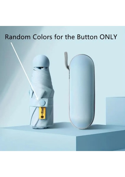 Ultra Hafif Kapsüllü Çanta ve Şemsiye Seti, Mavi Renkli, Taşınması Kolay ve Şık.